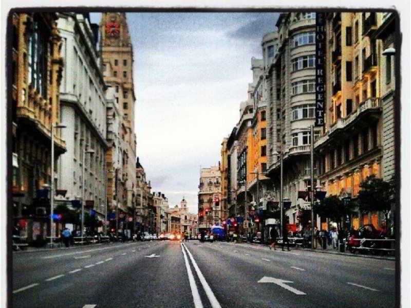 Gran Via Sol Apartamentos Madrid Buitenkant foto